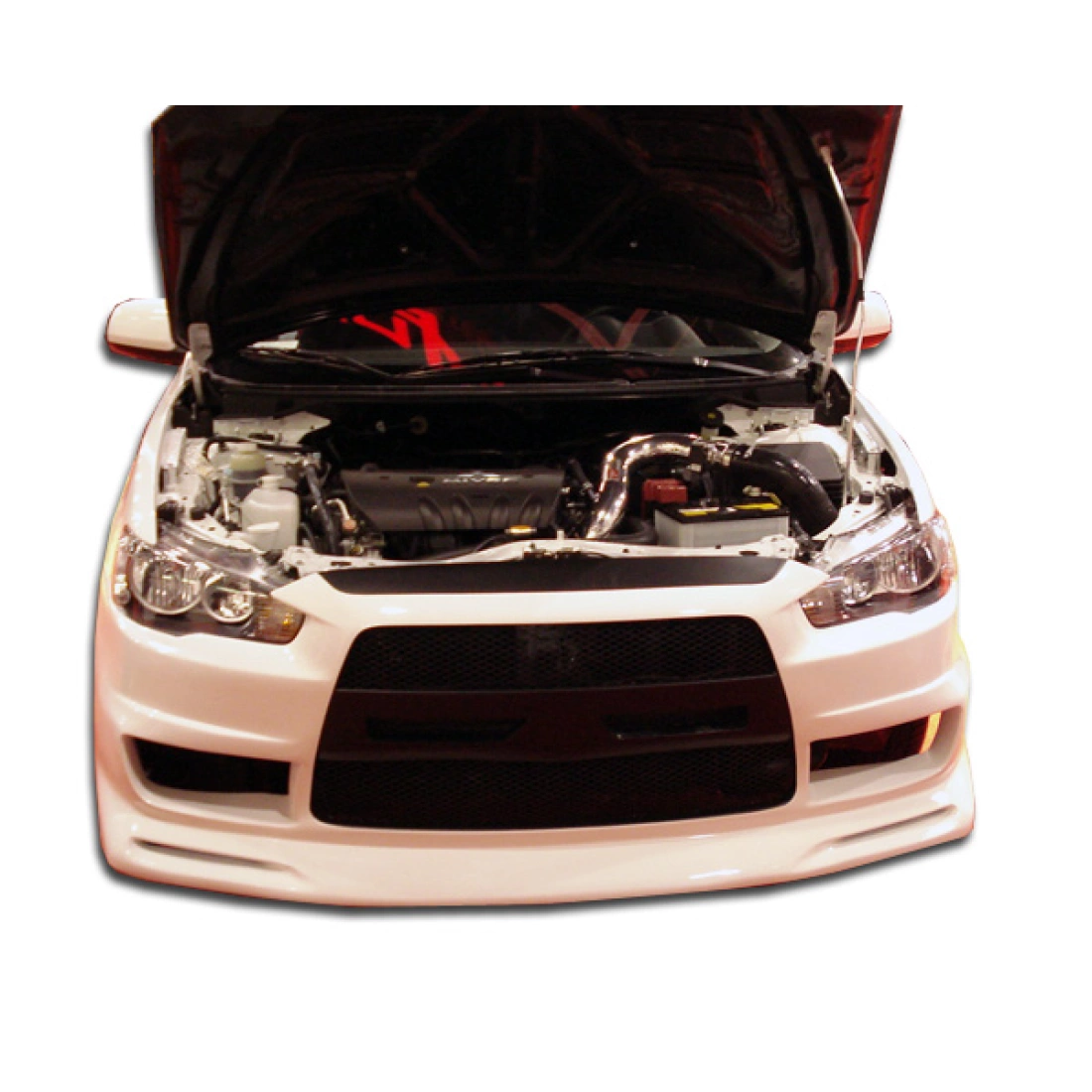 ひろしfront 2008-2017 Mitsubishi Lancer Duraflex Evo X Look Front Bumper