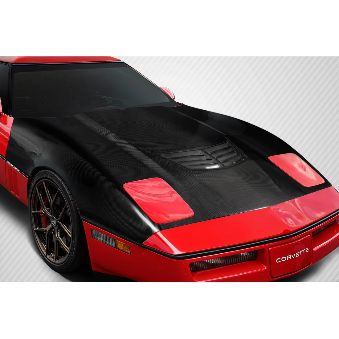 All kind of Exterior/Hoodsfor Chevrolet Corvette 1985. 11