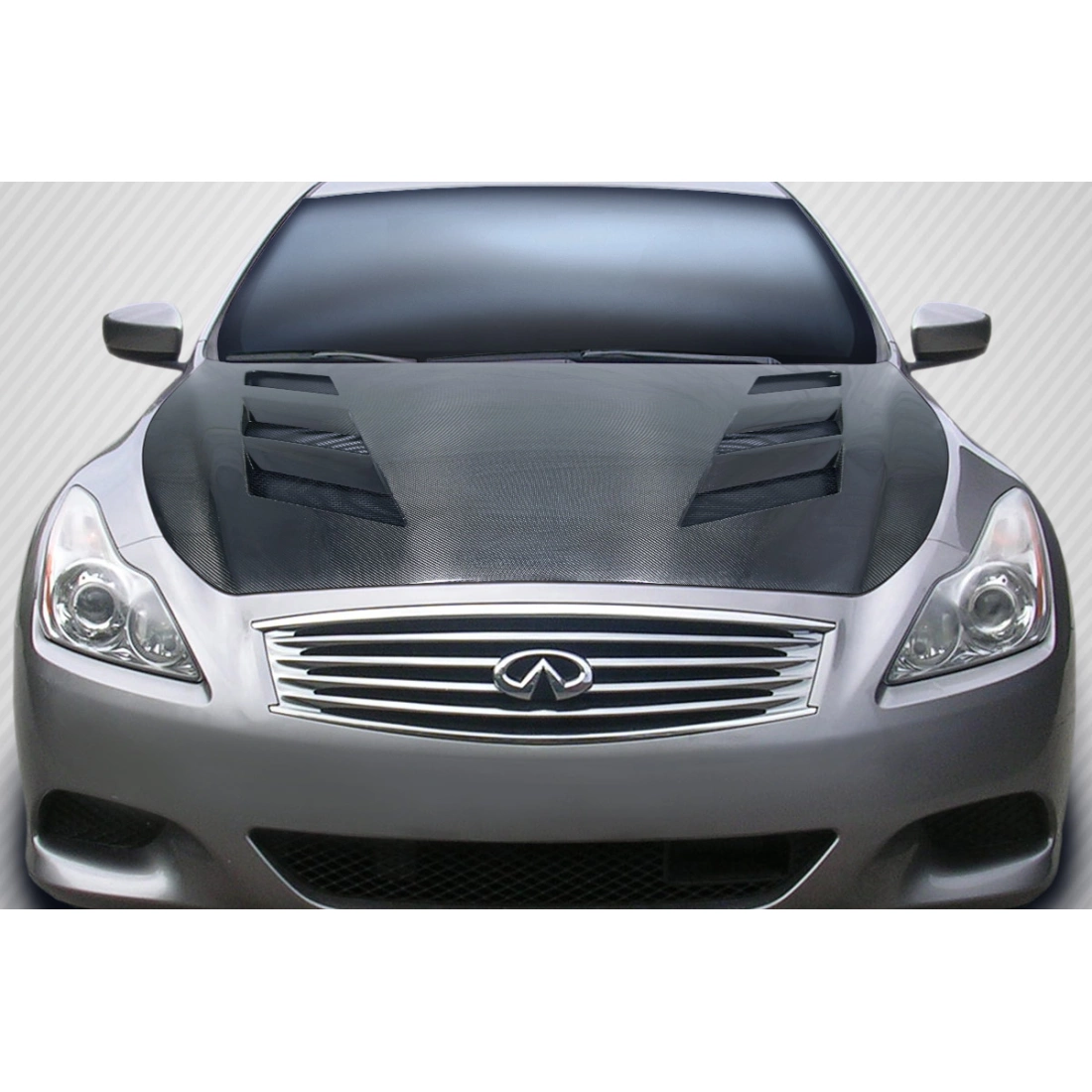 08-15 Infiniti G Coupe G37 Q60 DriTech AM-S Hood | Carbon