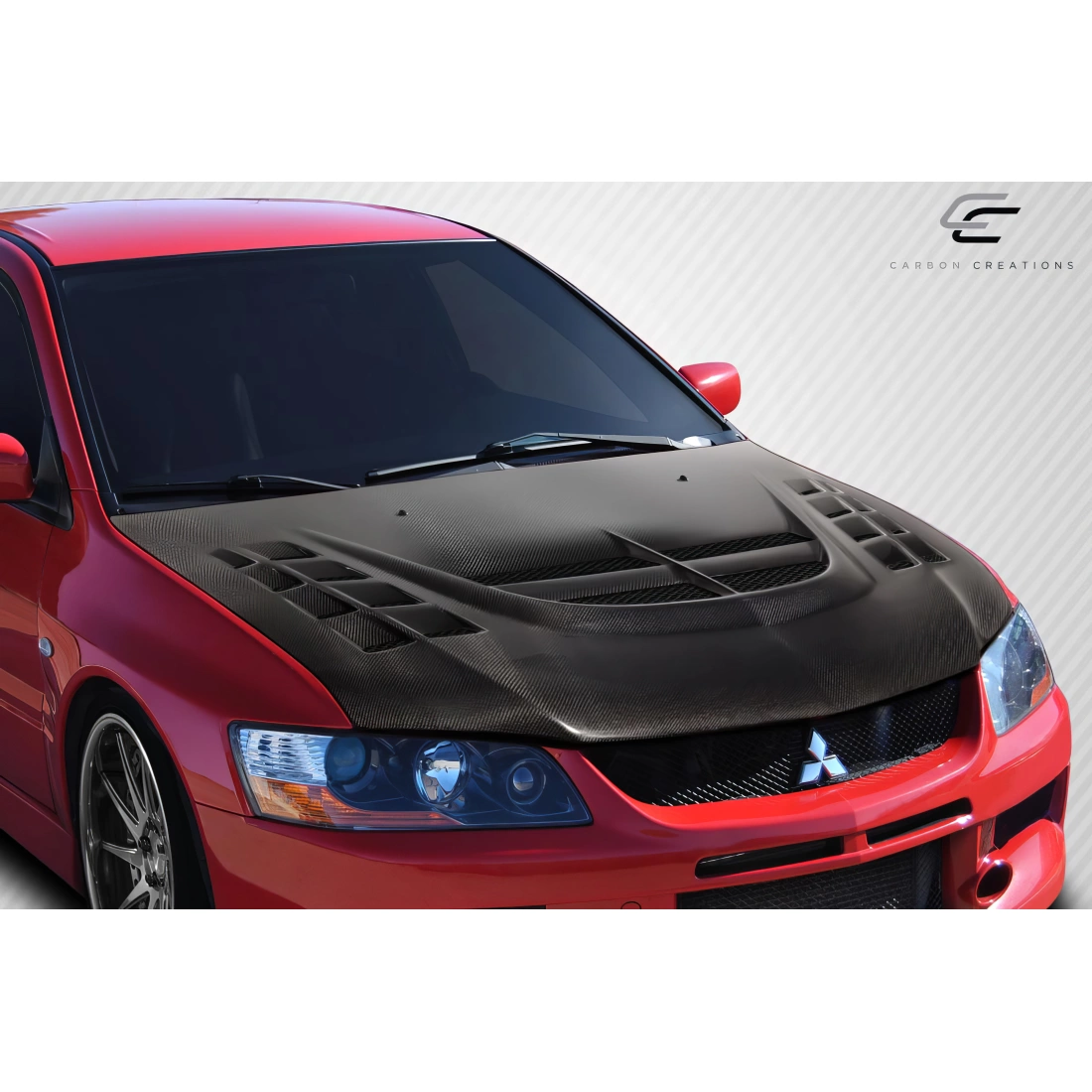 カエデ 2003-2006 Mitsubishi Lancer Evolution 8 9 Carbon Creations