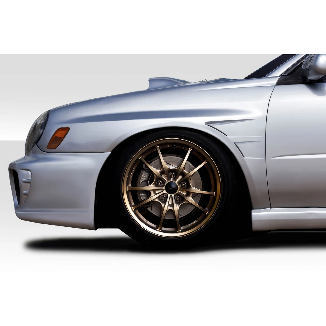 2002-2003 Subaru WRX Dual Halo LED Projector Headlights (Matte Black  Housing/Clear Lens), image size:1100x1100