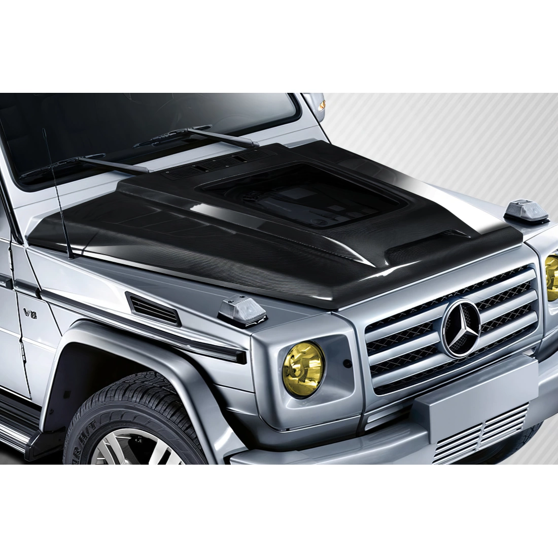 All kind of Exterior/Hoodsfor Mercedes-Benz G-Class 2000. 9