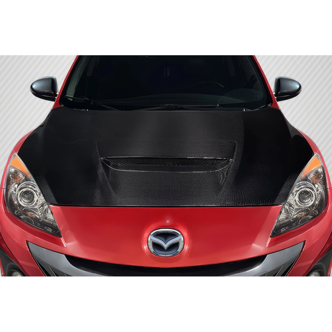 小物 bott hoodscarf 2010-2013 Mazda MazdaSpeed 3 Carbon Creations OEM Hood - 1 Piece