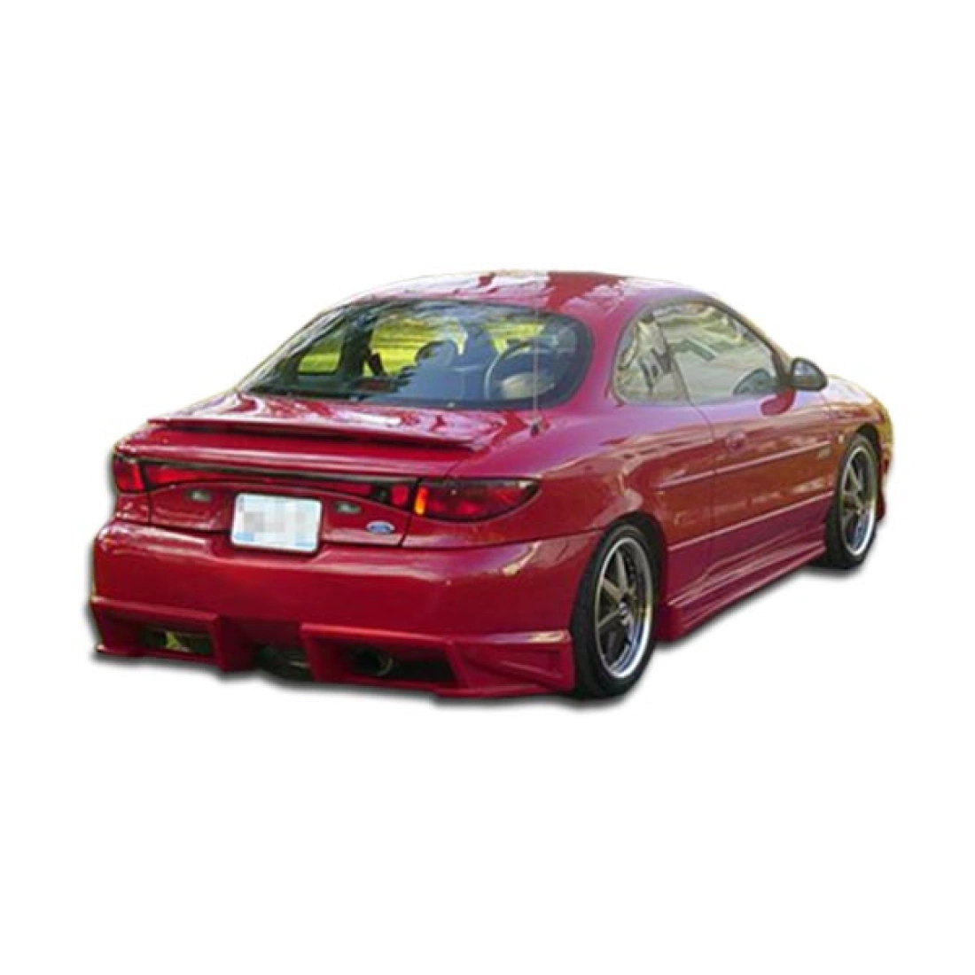 FORD&SPYDER グレー/赤 ベスト 1998-2003 Ford Escort ZX2 Duraflex Bomber Rear Bumper - 1 Piece