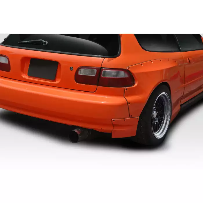 1992-1995 Honda Civic HB Duraflex TKO RBS Wide Body Rear Bumper Add-Ons - 2  Piece (ed_114902)