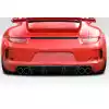 2012-2015 Porsche 911 Carrera 991 Eros GT3 Look Rear Bumper ( includes reflectors ) - 2 Piece - Image 1